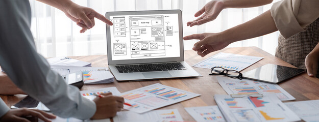 Poster - Website design software provide brisk template for online retail business and e-commerce