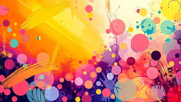 Colorful Abstract splash Background and art 