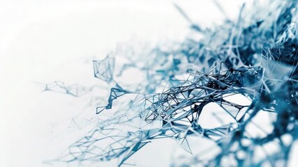 Poster - A close-up shot of a bunch of wires tangled together, possibly from an electrical or electronics device
