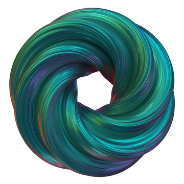 Twisted - Abstract 3D rendering of twisted shapes with vibrant turquoise, magenta, and purple colors on dark backgrounds for futuristic digital art, creative design, and dynamic motion graphics