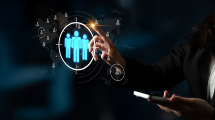 Poster - Target audience analysis enhances marketing with segmentation, smart profiling, and personalized strategies for improved audience targeting and campaign efficiency. Latch