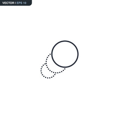 Poster - Animation, linear style sign for mobile concept and web design