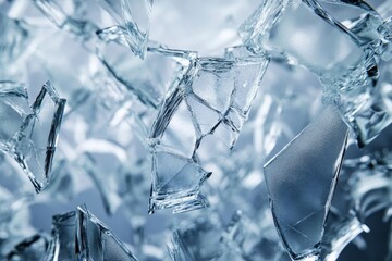 Poster - Abstract view of subsurface scattering shards creating dynamic light reflections and textures, Abstract Subsurface Scattering Shards CGI