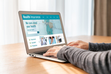 Poster - Health insurance web site modish registration system for easy form filling