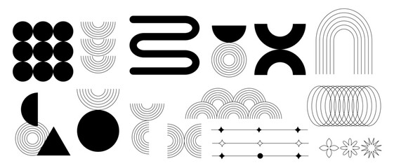 Wall Mural - A Collection of Diverse Geometric Patterns and Shapes to Inspire Your Creativity and Design