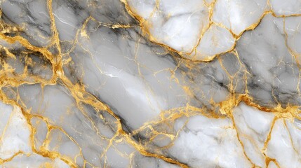 Poster - Marble granite white with gold texture. Background wall surface black pattern graphic abstract light elegant gray floor ceramic counter texture stone slab smooth tile silver natural