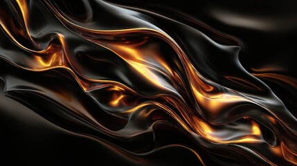 Poster - PNG Abstract metallic flame design