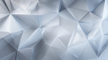 Poster - Grey minimal low poly abstract tech banner design. Geometric concept background, no logos, no brands