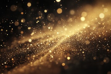 Poster - Colliding dust particles create a dazzling display of sparkling light in dark surroundings, Dust particles colliding