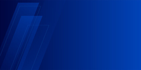 Poster - dark blue background with abstract square shape, dynamic and sport banner concept.