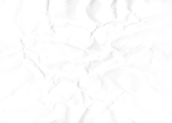 Leinwandbilder - Wrinkled white paper with subtle texture creates a versatile backdrop for design projects and textual overlays in creative ways