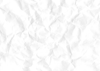 Leinwandbilder - Bright white sheet of paper with wrinkles and creases fills the frame, ideal for backgrounds and textures, clean and simple design element