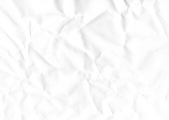 Aufkleber - White crumpled paper background with a textured surface, ideal for adding depth to design projects and creative compositions