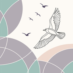 Poster - Soft pastel abstract background with blended colors creating a modern and calming design suitable for various creative projects requiring a gentle and visually appealing backdrop