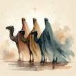 © Bukola - The three wise men as they follow the star of Jesus Christ