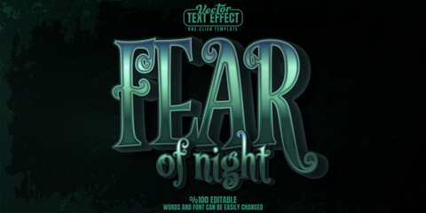 Poster - Ghost editable text effect, customizable horror and spooky 3d font style
