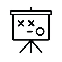 Poster - Presentation board strategy planning whiteboard business meeting seminar training concept icon vector