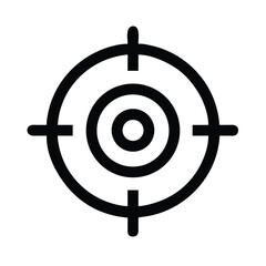 Poster - Target icon vector image for aiming focus goal achievement and precision marketing concept design use