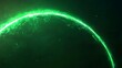 © Santri - Glowing green ringed celestial body