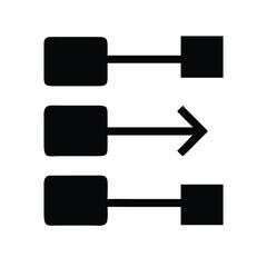 Poster - Flowchart process diagram with arrow and boxes for data flow visualization and presentation design