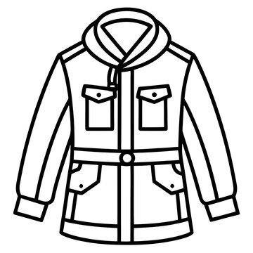Tactical Parka Jacket Vector