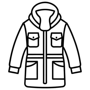 Tactical Parka Jacket Vector