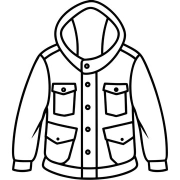 Tactical Parka Jacket Vector