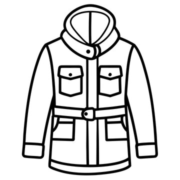 Tactical Parka Jacket Vector