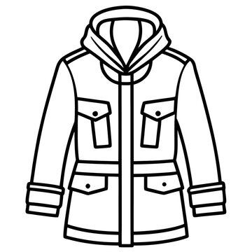 Tactical Parka Jacket Vector