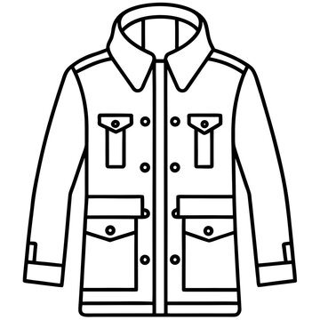 Tactical Parka Jacket Vector