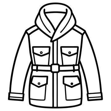 Tactical Parka Jacket Vector