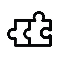 Poster - Puzzle pieces icon vector illustration for problem solving integration and connection concept design