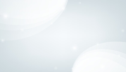 Abstract white shiny bokeh glitter and soft lights decorative on gray background. Vector illustration