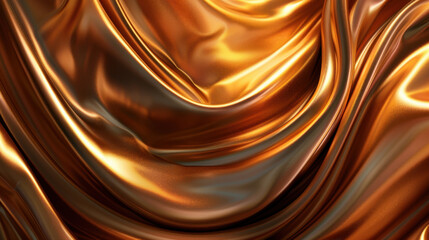 Poster - Luxurious gold swirl texture with layered metallic movement creates captivating visual experience. smooth, reflective surface adds depth and elegance to any design project