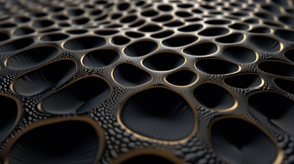 Poster - Abstract mesh pattern background featuring soft dark glows and intricate textures, creating visually captivating design. interplay of light and shadow adds depth and intrigue