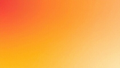 Poster - Warm Orange To Papaya Gradient With Analog Film Grain Texture for Backgrounds