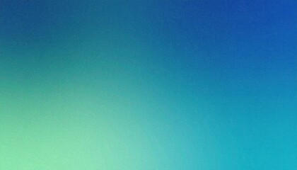 Poster - Abstract Firefly Gradient Storm Blue To Sea Green With Vintage Grain Texture Background