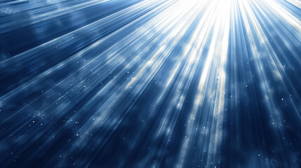 Poster - Bright blue and white radiant sparkles create mesmerizing effect with gentle motion, evoking sense of tranquility and wonder in this stunning visual display