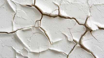 Poster - Cracked ceramic glaze texture with subtle details, showcasing unique pattern of white fissures and imperfections that evoke sense of artistry and craftsmanship