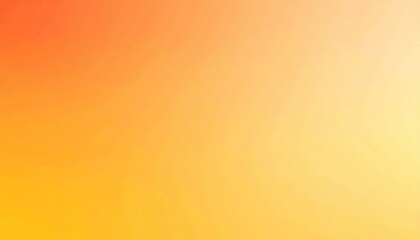 Poster - Faded Orange To Sunrise Yellow Gradient Background With Soft Grain Texture
