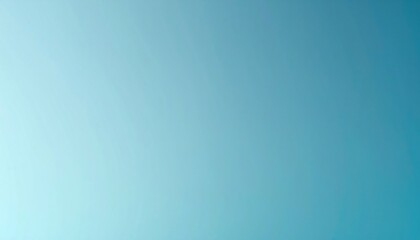 Poster - Muted Blue To Aqua Gradient With Soft Noise And Cinematic Grain Texture Background