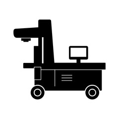 Poster - Mammography Machine symbol Icon.vector flat black simple illustration for web and app..eps