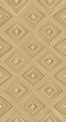 Aufkleber - Abstract geometric pattern with earthy tones and rhombus shapes creating a textured background