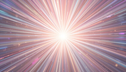 Poster - Abstract rays of light emanating from center, resembling cosmic energy and high speed