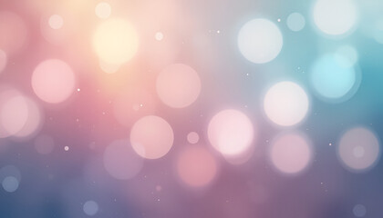 Aufkleber - Dreamy bokeh lights with soft pastel colors create a magical and inviting atmosphere