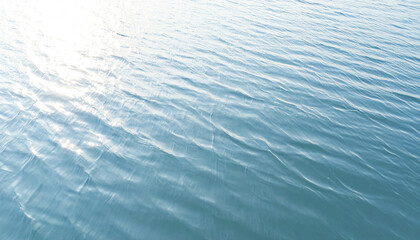 Poster - Peaceful body of water with subtle motion and gentle ripples reflecting soft sunlight, creating calm and serene natural surface perfect for relaxation and outdoor scenery