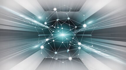 Abstract digital network design representing connectivity data and emerging technological advancements