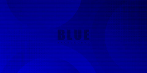 Leinwandbilder - Circle abstract background. Blue gradient circular shape elements. Minimalist geometric pattern. Modern design. Suit for presentation, brochure, cover, wallpaper, website, business, backdrop