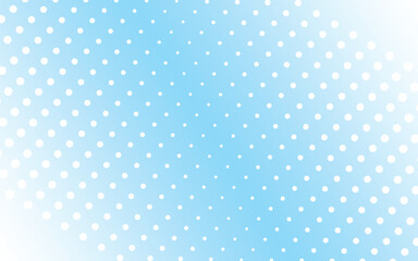 Poster - Grunge halftone gradient background. Fading dotted noise texture. White and blue wallpaper. Retro pixel background. Anime or manga style comic overlay. Vector graphic design textured template.