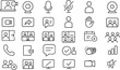 © MD: Chanmia - A Set of Thin Line Icons for Video Conferencing, Online Meetings, and Virtual Communication